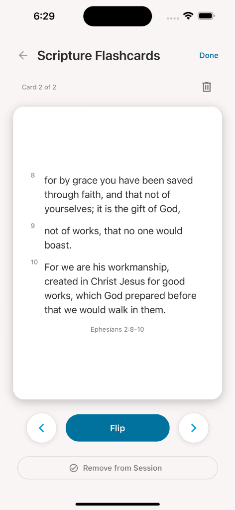 Scripture Flashcards screenshot